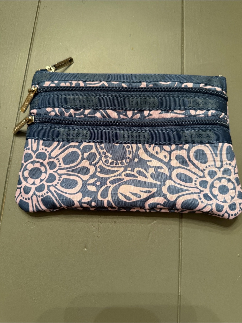 Lesprtsac 3 zip cosmetic pouch